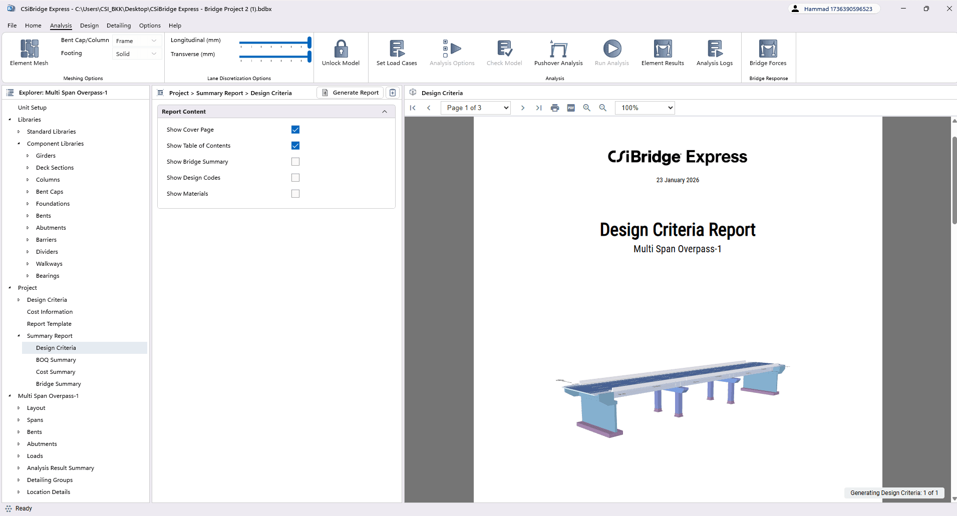 Design Criteria Report