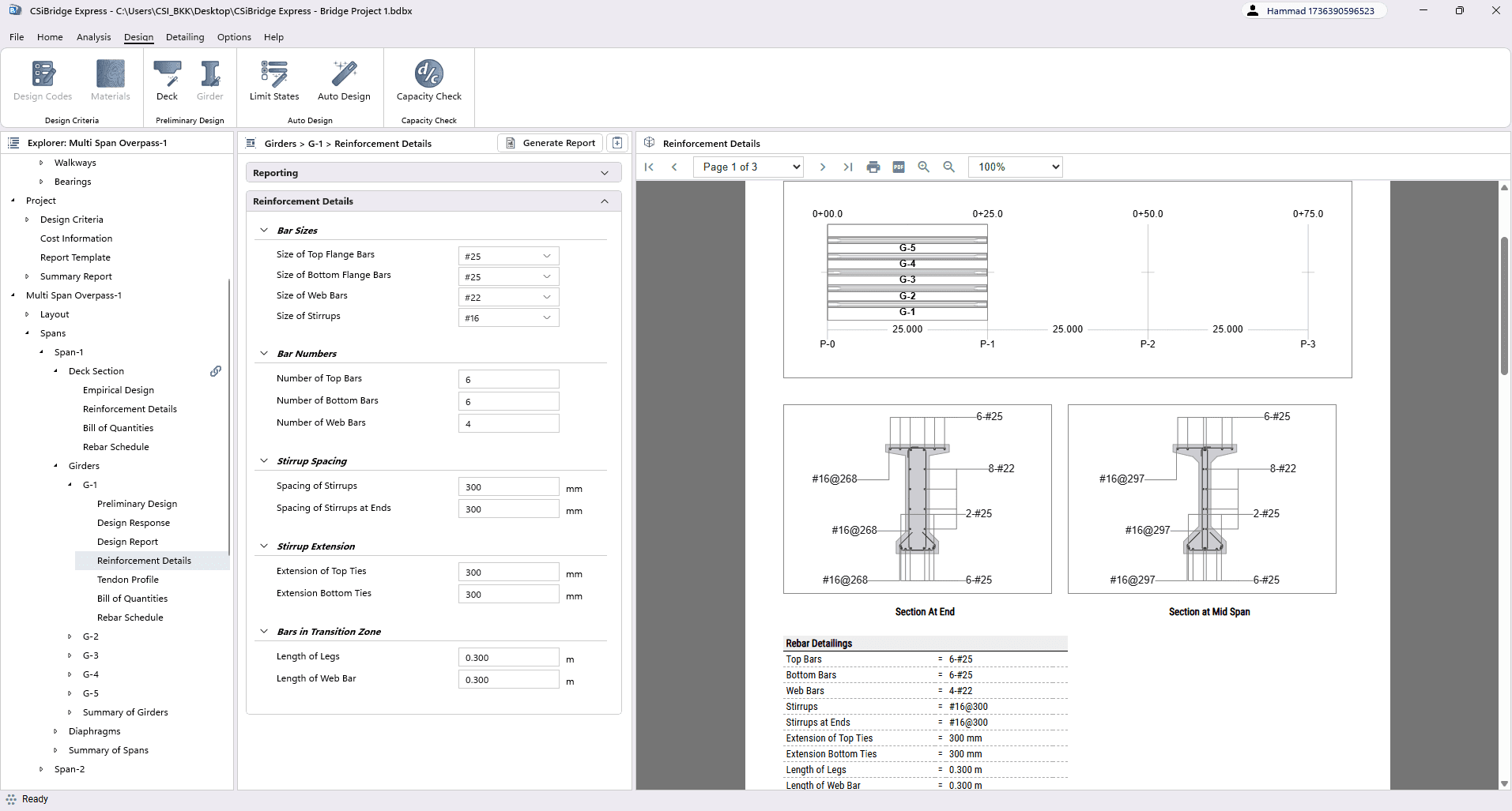 Girder Reinforcement Details